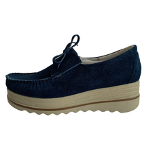 Cargar imagen en el visor de la galería, Mocasines Borlas para Mujer en Piel Gamuza
