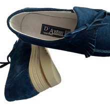 Cargar imagen en el visor de la galería, Mocasines Borlas para Mujer en Piel Gamuza