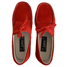 Cargar imagen en el visor de la galería, Mocasines Borlas para Mujer en Piel Gamuza