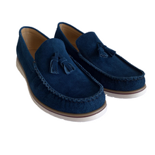 Cargar imagen en el visor de la galería, Mocasines Borlas para Hombre en Piel Gamuza