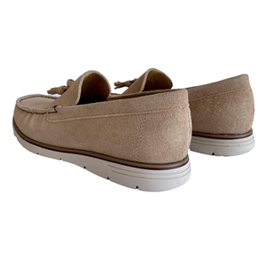 Mocasines Borlas para Hombre en Piel Gamuza