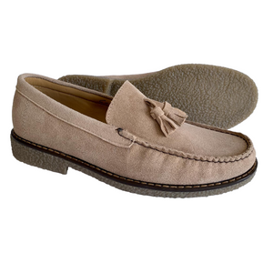 Mocasines Borlas para Hombre en Piel Gamuza