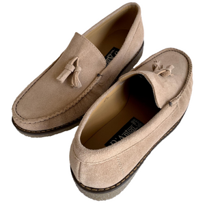 Mocasines Borlas para Hombre en Piel Gamuza