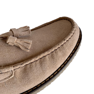 Mocasines Borlas para Hombre en Piel Gamuza